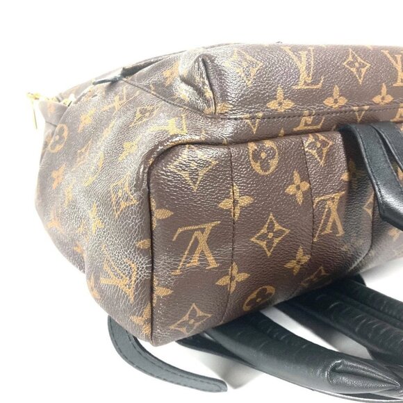 LOUIS VUITTON M44874 Monogram Palm Springs backpack MM Brown/Black - Picture 4 of 14